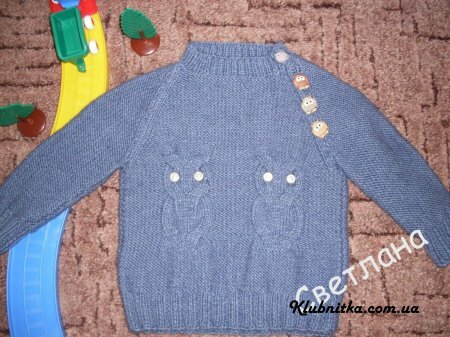 Детский свитер "Совы"